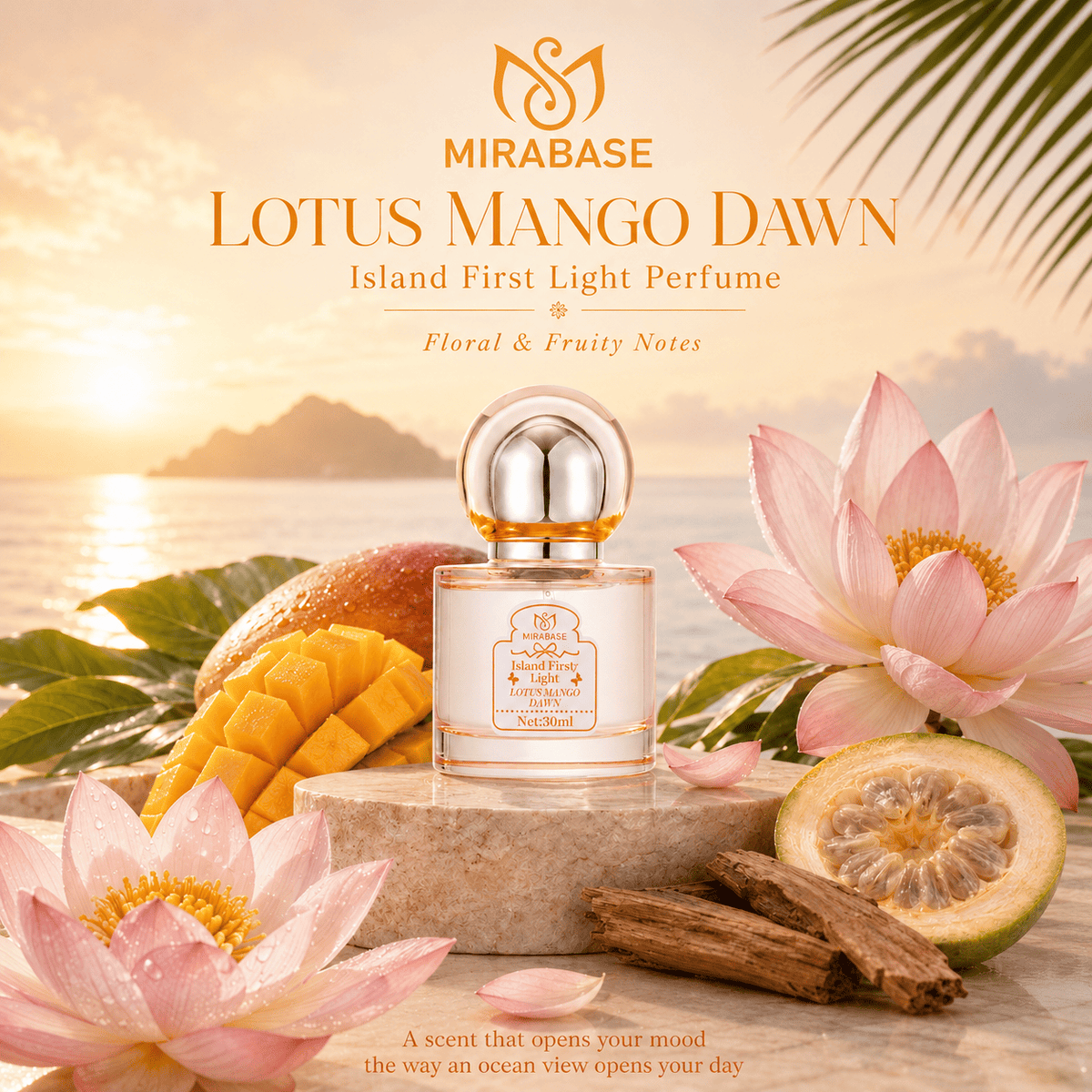 MIRABASE Island First Light Eau de Parfum | น้ำหอม 6 กลิ่น 30 มล.